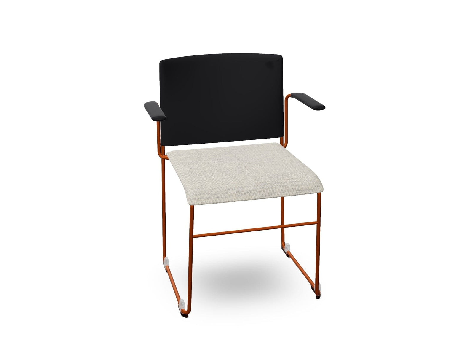 Stacy Sled Chair with Armrests Armchair Arper Rust - V63 PS00002 