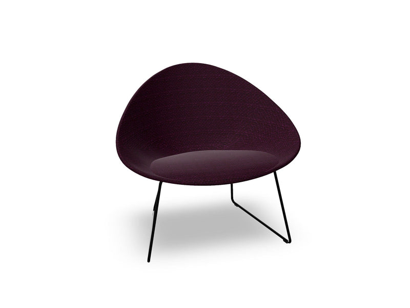 Adell Sled Base Lounge Chair With Fully Upholstered lounge chair Arper 