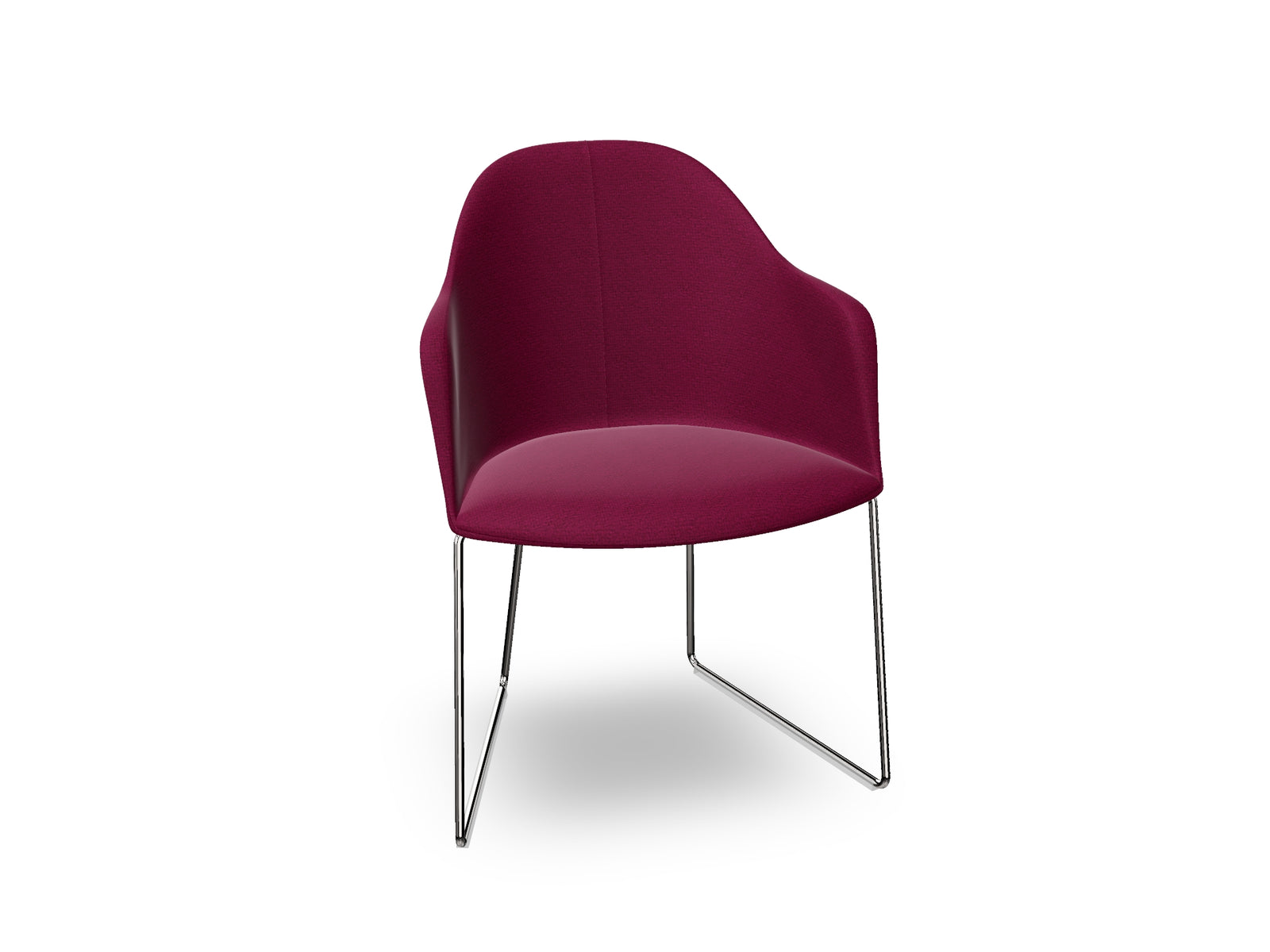 Cila Fully Upholstered Armchair With Sled Base