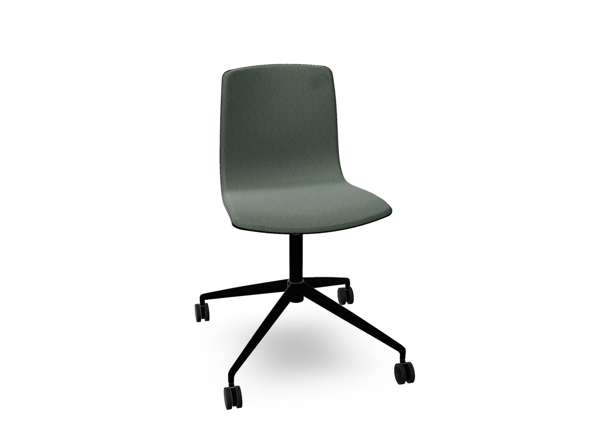 Aava 02 Fixed Trestle Base Wood Chair With Front Upholstery Chairs Arper 