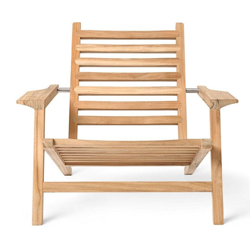 AH603 Outdoor Deck Chair lounge chair Carl Hansen Teak Untreated No Seat Cushion No Back Cushion
