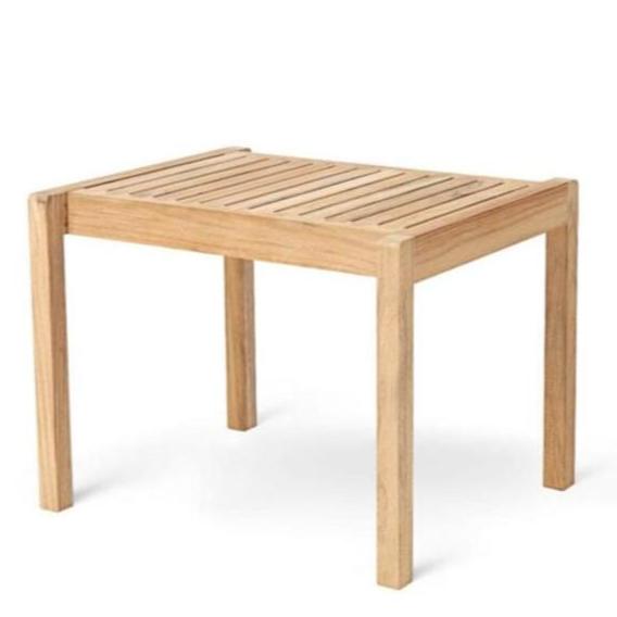 AH911 Outdoor Side Table/stool side/end table Carl Hansen Teak Untreated No Seat Cushion 