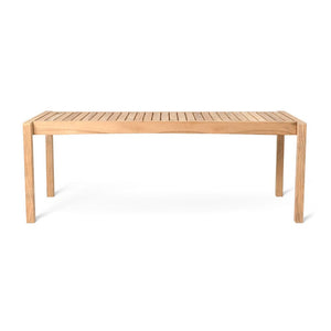 AH912 Outdoor Table/Bench Benches Carl Hansen Teak Untreated No Seat Cushion 