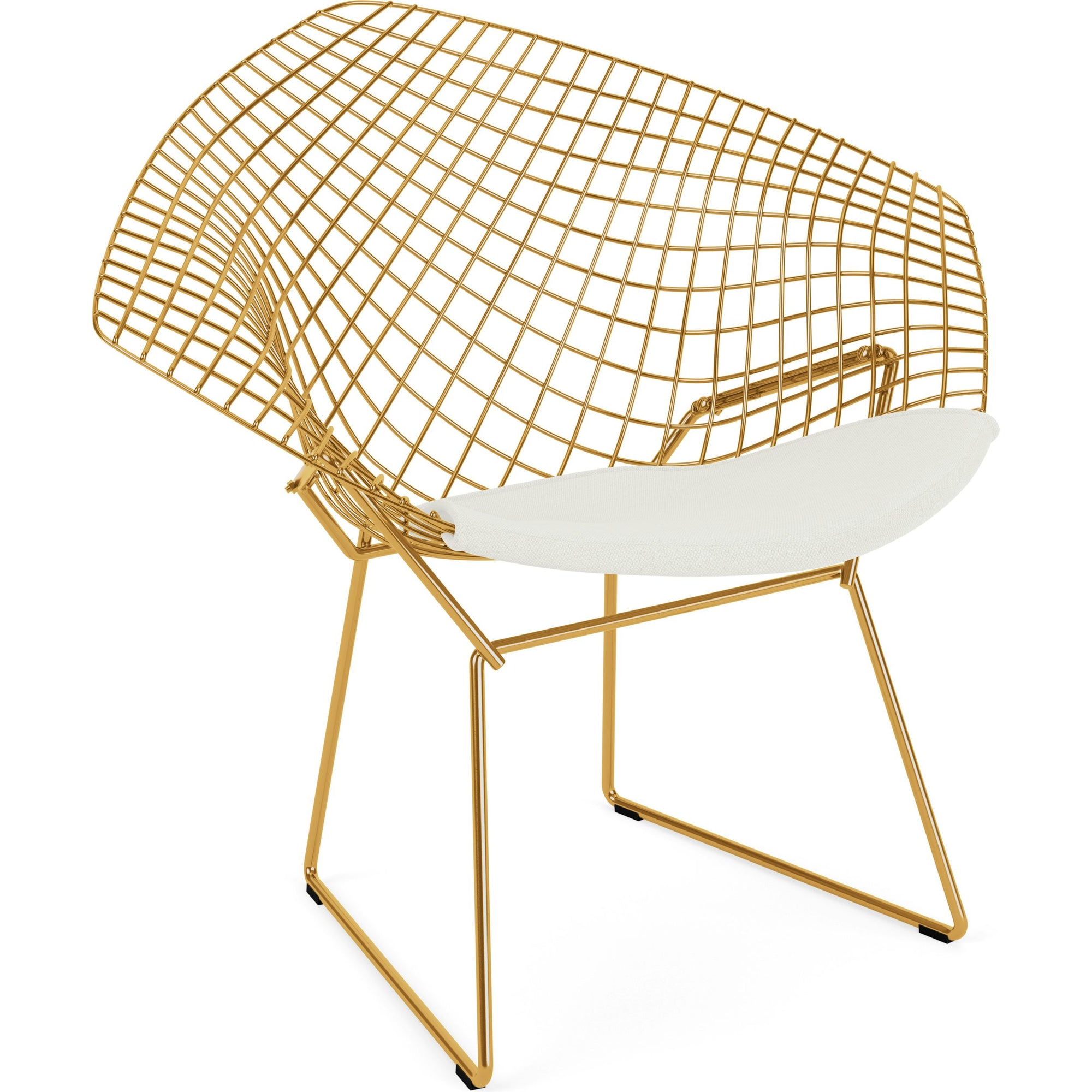 Bertoia Small Diamond Chair with Seat Pad