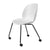 Beetle Meeting Chair 4 Legs with Castors Chairs Gubi Alabaster White 