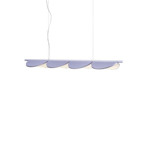 Almendra Linear Pendant Pendant Lights Flos 3 Lilac Metallized With Primer