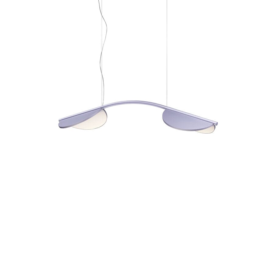 Almendra Arch Pendant Pendant Lights Flos Long Pendant Lilac Metallized With Primer