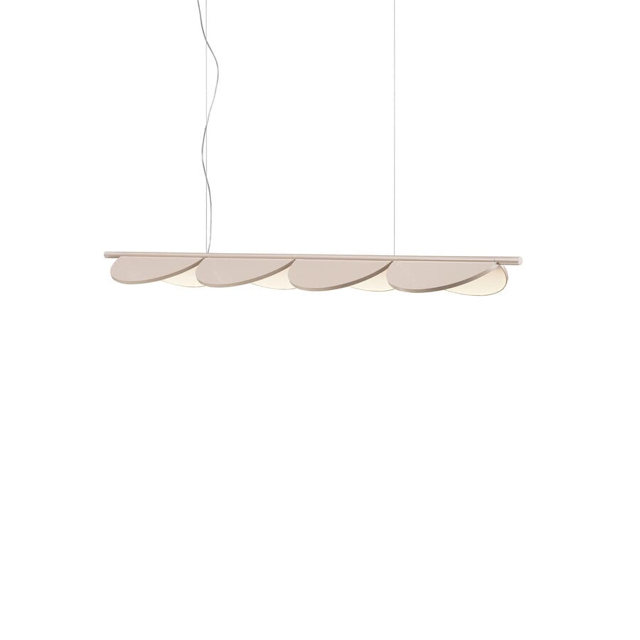 Almendra Linear Pendant Pendant Lights Flos 3 Nude With Primer