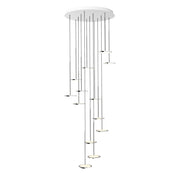 Sky Solo Chandelier Pendant Lights Pablo 13 - Polished Aluminum 