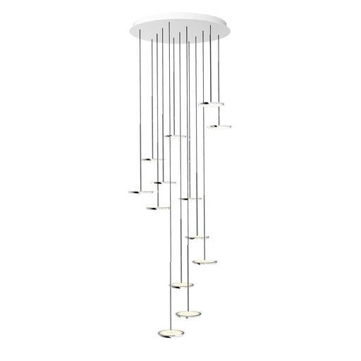 Sky Solo Chandelier Pendant Lights Pablo 13 - Polished Aluminum 