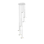 Sky Solo Chandelier Pendant Lights Pablo 7 - Polished Aluminum 