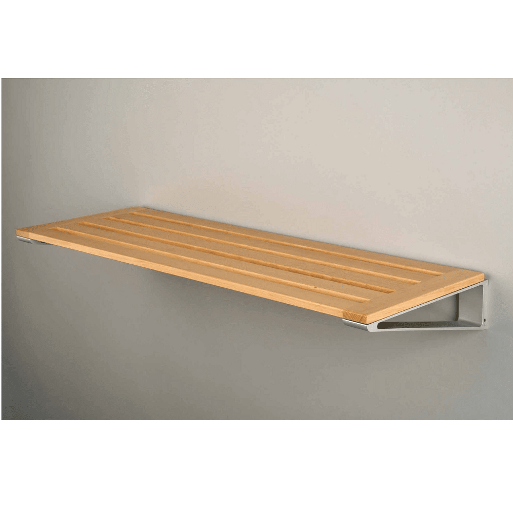 Knax Wall Mounted Hat &amp; Shoe Rack Accessories Loca Shelf 4 Beech Lack 