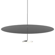 Sky Dome Pendant Pendant Lights Pablo 32" - Polished Aluminum + Black 
