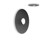 Sky Dome Flush Metal Ceiling/Wall Lamp Pendant Lights Pablo 24" - Polished Aluminum + Black 