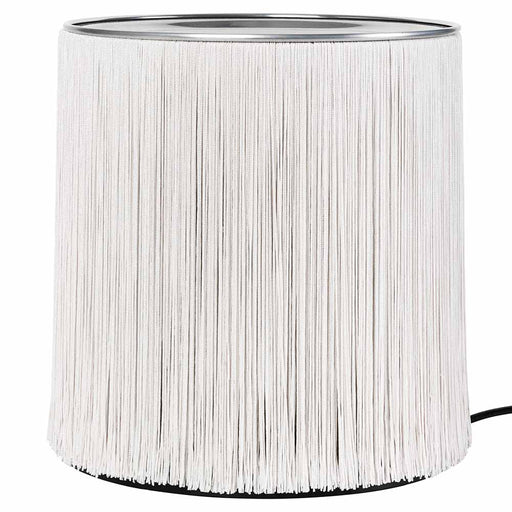 Model 597 Floor Lamp Floor Lamps Gubi Polished Aluminum Cream Fringe 