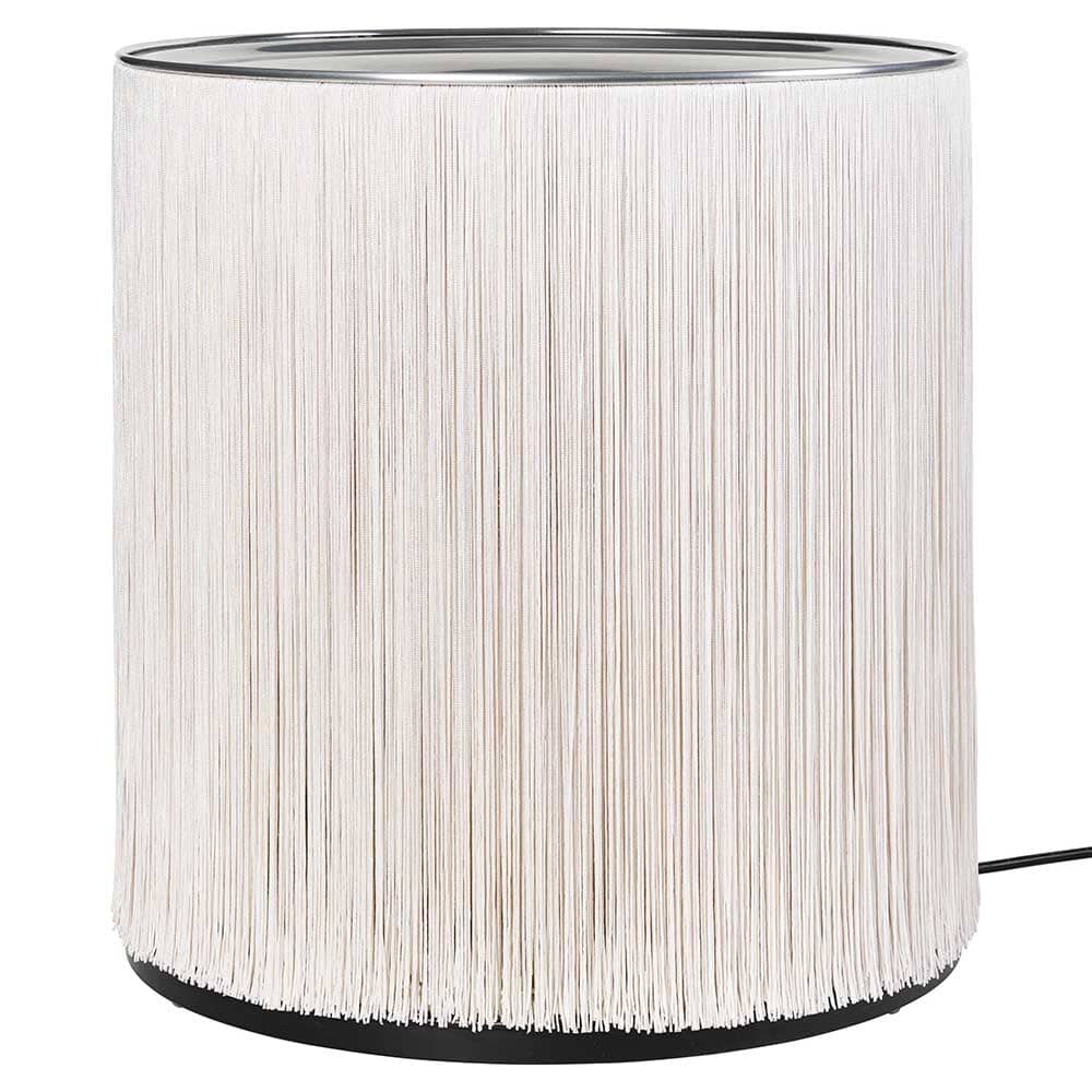 Model 597 Table Lamp Table Lamps Gubi Polished Aluminum Cream Fringe 