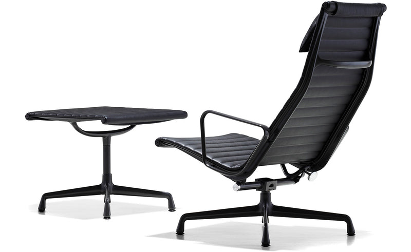 Eames Aluminum Group Lounge Chair and Ottoman by Herman Miller