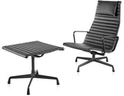 Eames Aluminum Group Lounge Chair and Ottoman by Herman Miller