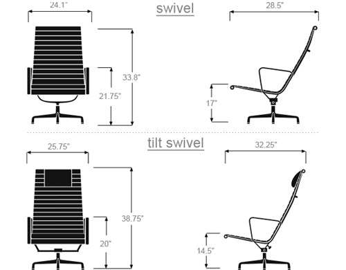 Eames Aluminum Group Lounge Chair and Ottoman by Herman Miller