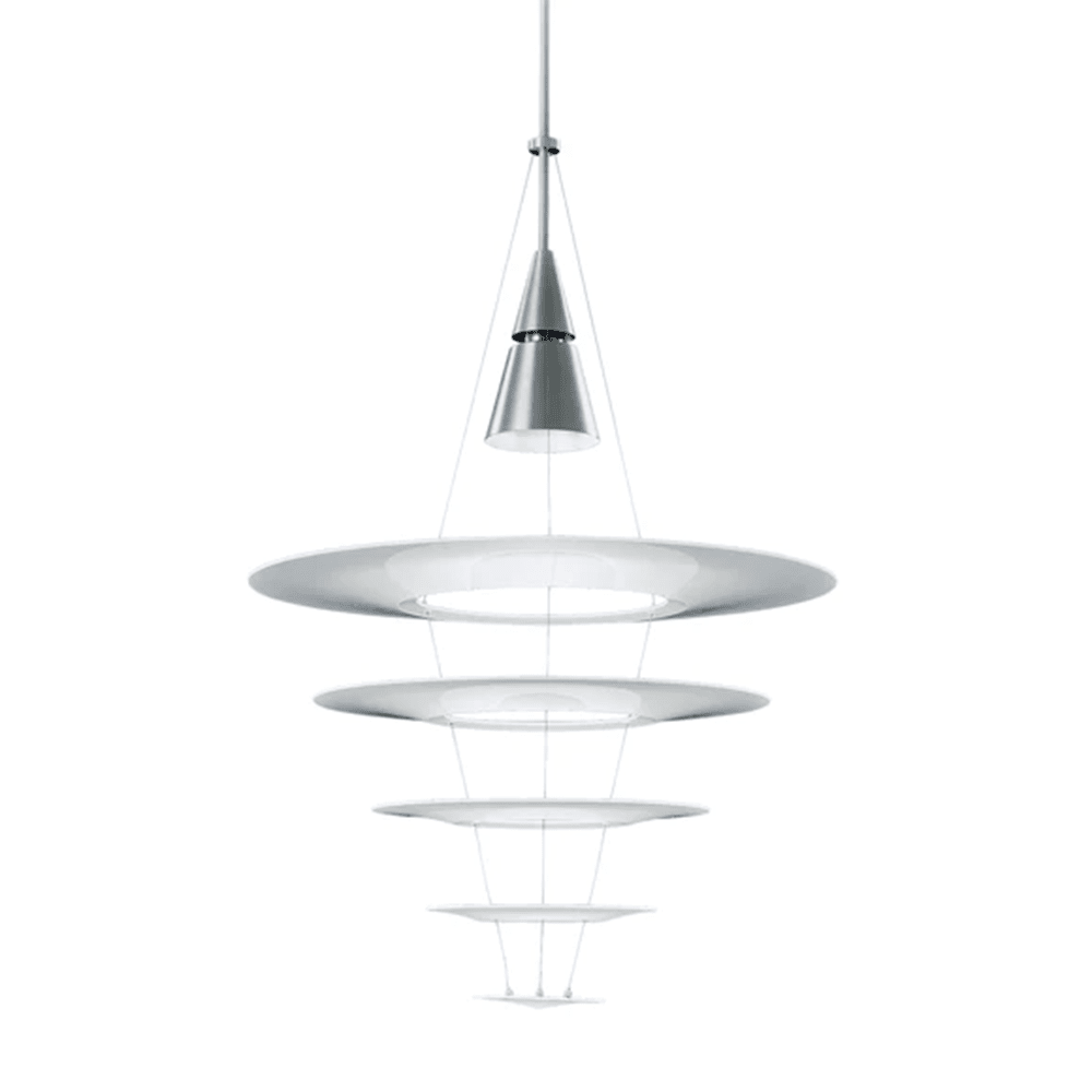 Enigma 545 Pendant wall / ceiling lamps Louis Poulsen Brushed Aluminum 