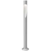 Flindt Garden Bollard Outdoor Lighting Louis Poulsen Long/Natural Painted Aluminum 2700K Base-Plate