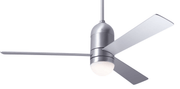 Cirrus DC Ceiling Fan Ceiling Fans Modern Fan Co Gloss White Aluminum Wall Control With 17w LED
