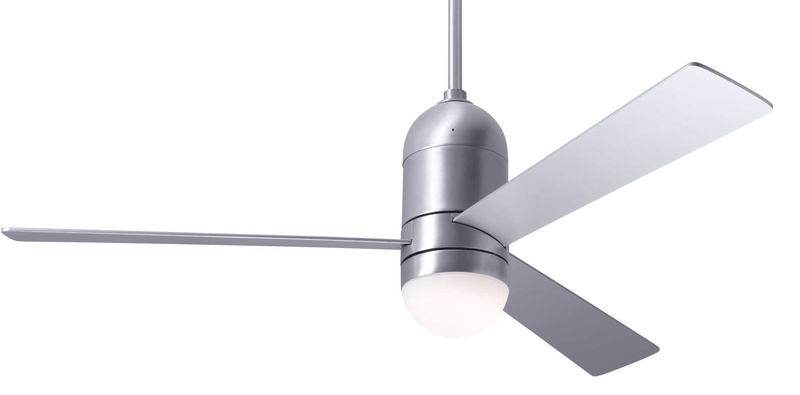 Cirrus DC Ceiling Fan Ceiling Fans Modern Fan Co Gloss White Aluminum Wall Control With 17w LED