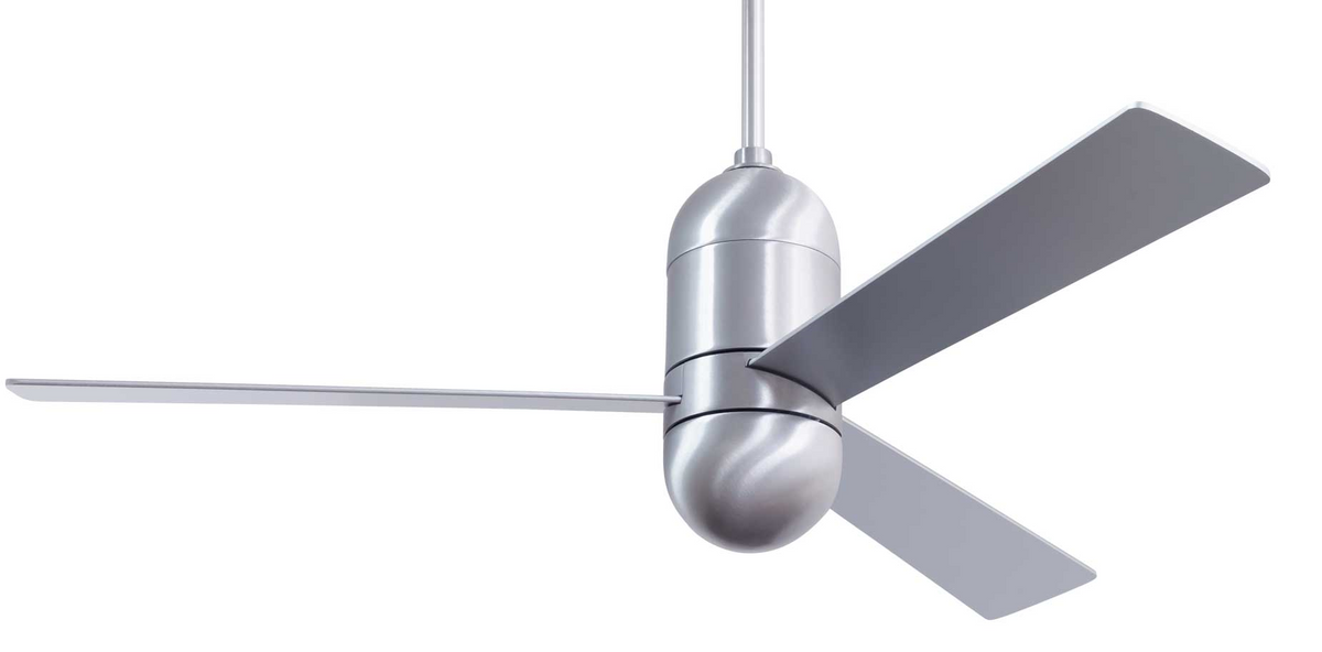 Cirrus DC Ceiling Fan Ceiling Fans Modern Fan Co Brushed Aluminum Aluminum Wall Control Without Light