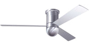 Cirrus Flush DC Ceiling Fan Ceiling Fans Modern Fan Co Brushed Aluminum Aluminum Wall Control Without Light