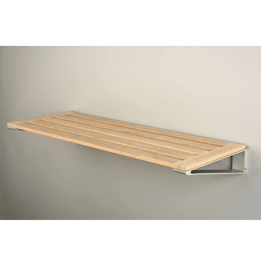 Knax Wall Mounted Hat &amp; Shoe Rack Accessories Loca Shelf 4 Soaped OAK 