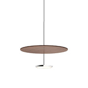 Sky Dome Pendant Pendant Lights Pablo 18" - Polished Aluminum + Walnut 