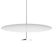 Sky Dome Pendant Pendant Lights Pablo 32" - Polished Aluminum + White 