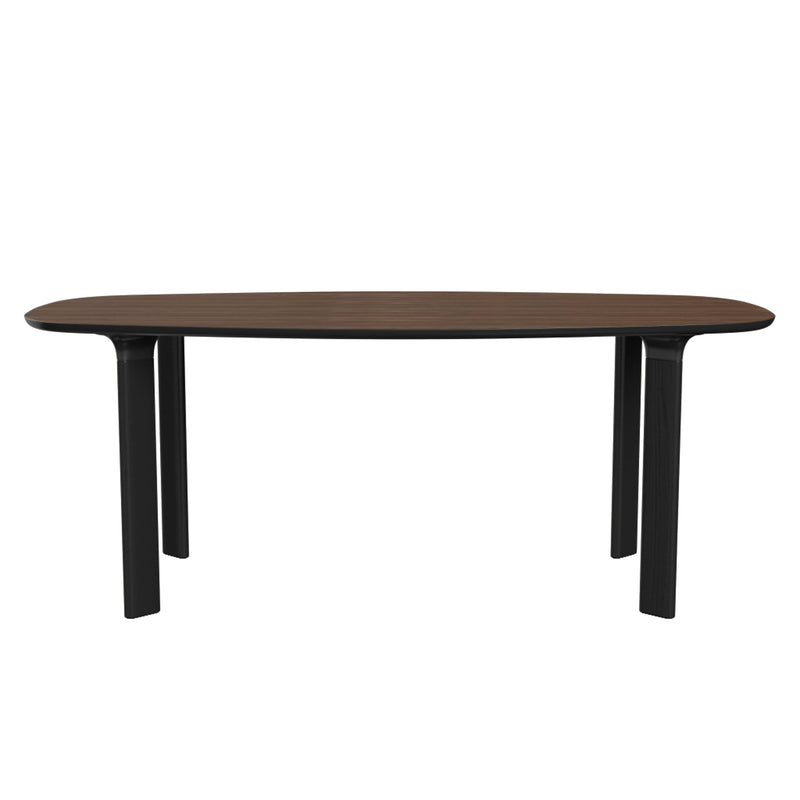 Analog Table Dining Tables Fritz Hansen 72.8" L - walnut veneer top - black trumpet/black oak legs + $1092.00 