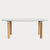 Analog Table Dining Tables Fritz Hansen 72.8" L - white laminate top - white trumpet/oak legs + $364.00 