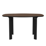 Analog Table Dining Tables Fritz Hansen 51.2" L - walnut veneer top - black trumpet/black oak legs + $364.00 