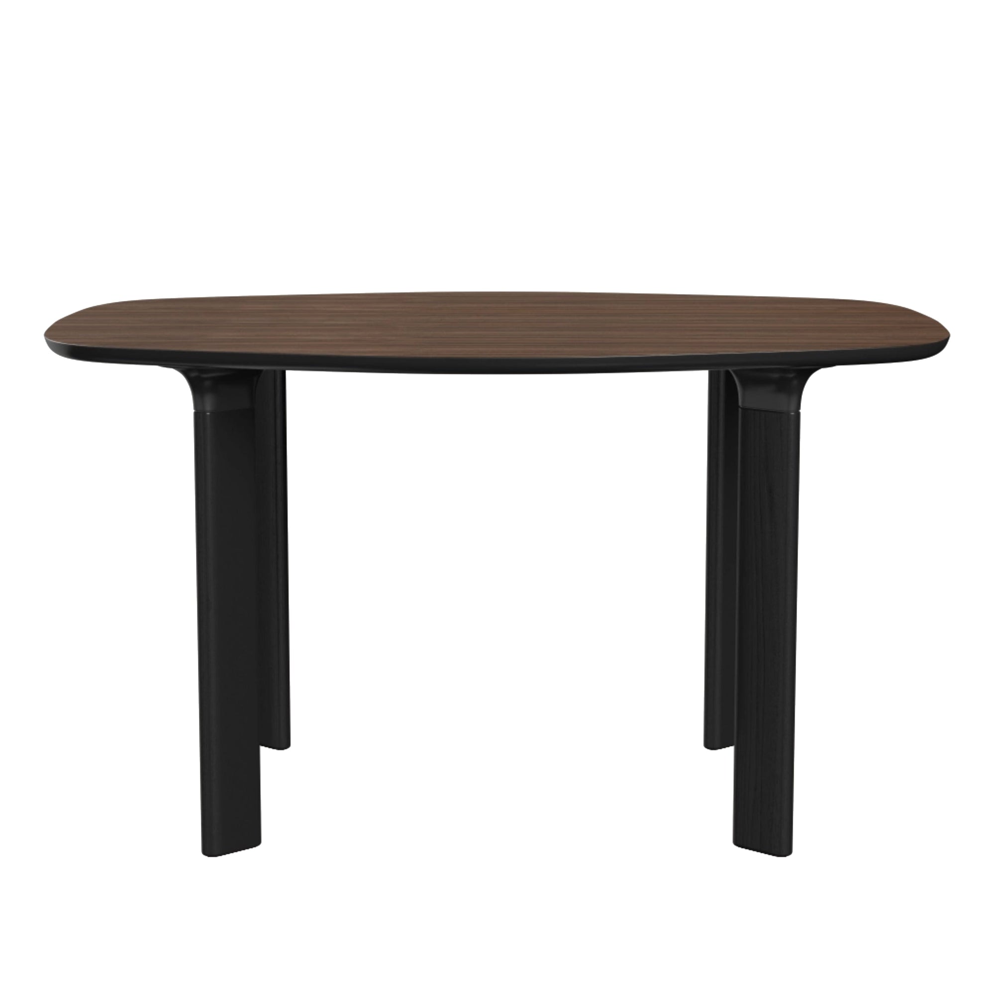 Analog Table Dining Tables Fritz Hansen 51.2" L - walnut veneer top - black trumpet/black oak legs + $364.00 