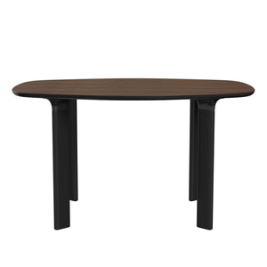 Analog Table Dining Tables Fritz Hansen 51.2" L - walnut veneer top - black trumpet/black oak legs + $364.00 