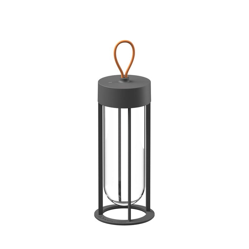 In Vitro Unplugged Portable Lamp Outdoors Flos Anthracite 2700K 