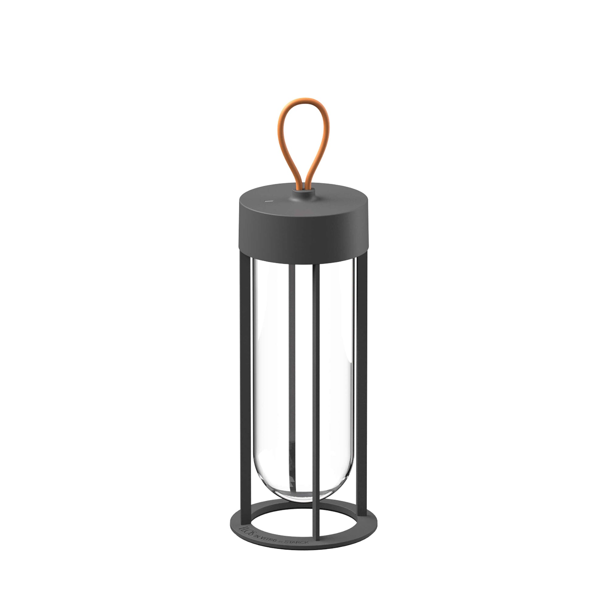 In Vitro Unplugged Portable Lamp Outdoors Flos Anthracite 3000K 