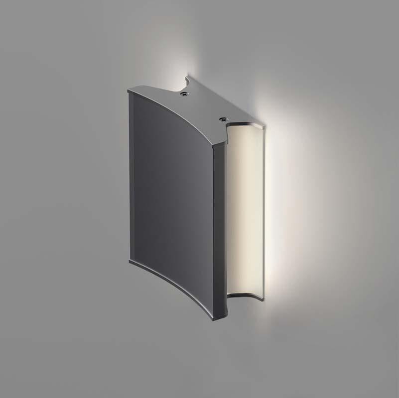 Lineacurve LED Wall/Ceiling Light wall / ceiling lamps Artemide 6" Mini Dual Anthracite Grey 3000K-90 CRI