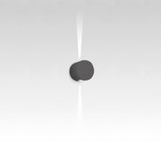 Effetto Round Outdoor Wall Light Wall Lights Artemide 2 Narrow Beams Anthracite Grey 