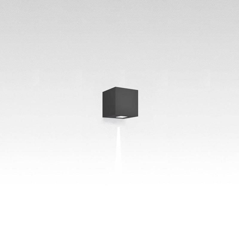 Effetto Square Outdoor Wall Light Outdoor Lighting Artemide 1 Narrow Beam Anthracite Grey 