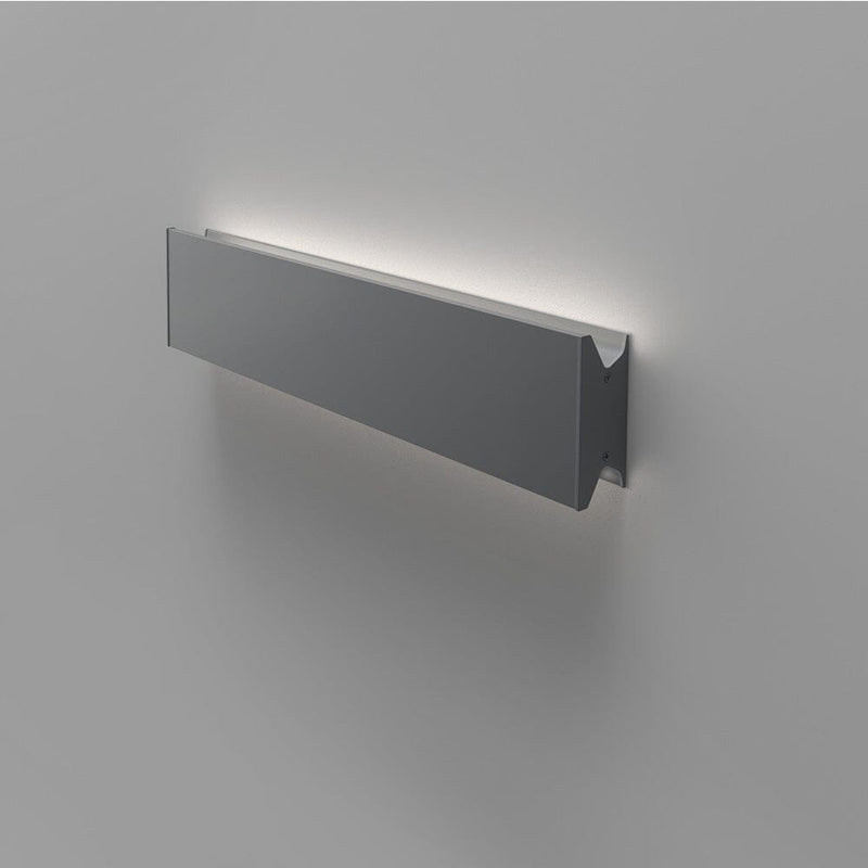 Lineaflat LED Wall/Ceiling Light wall / ceiling lamps Artemide 24 Inch Mono Anthracite Grey 3000K -90 CRI