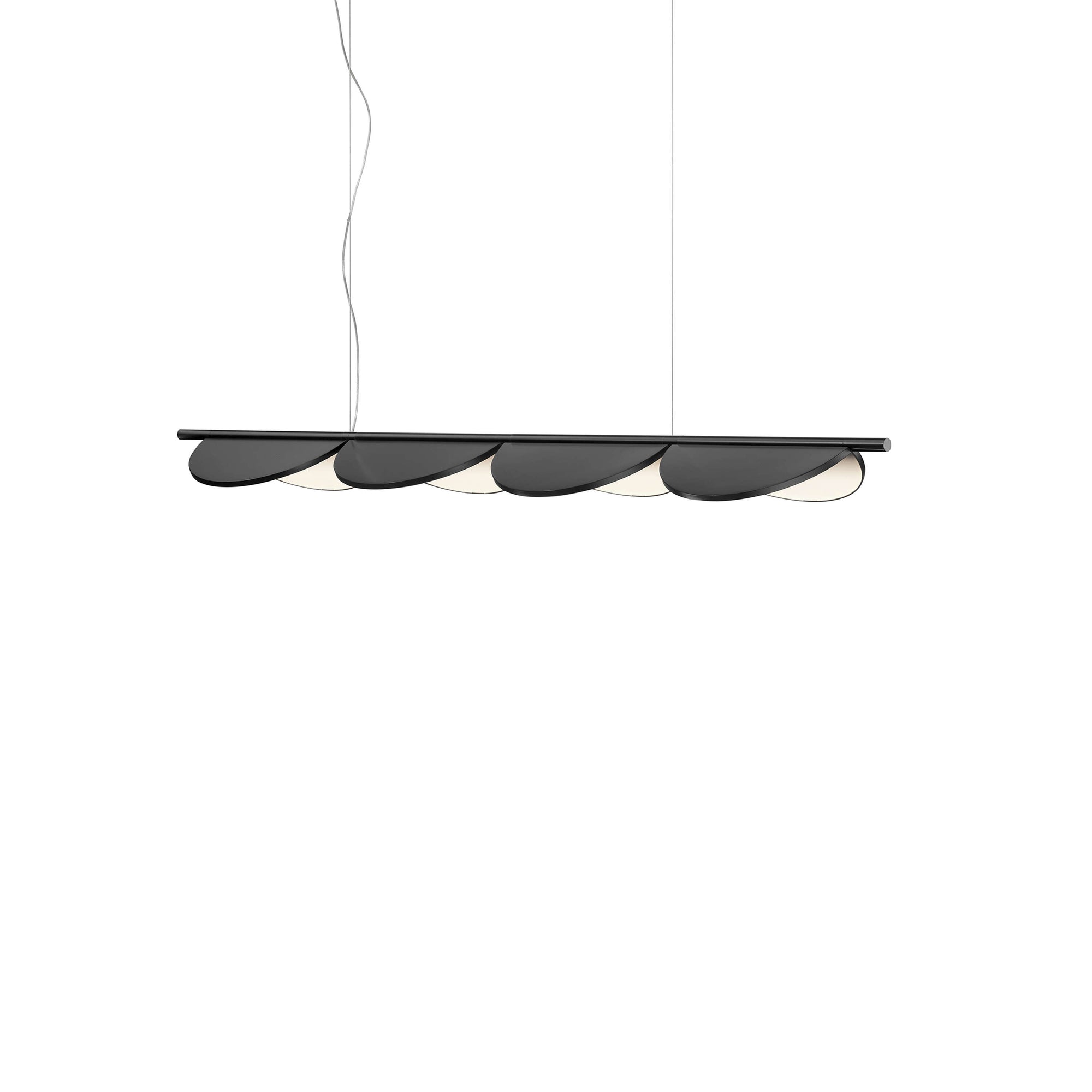 Almendra Linear Pendant Pendant Lights Flos 3 Anthracite With Primer