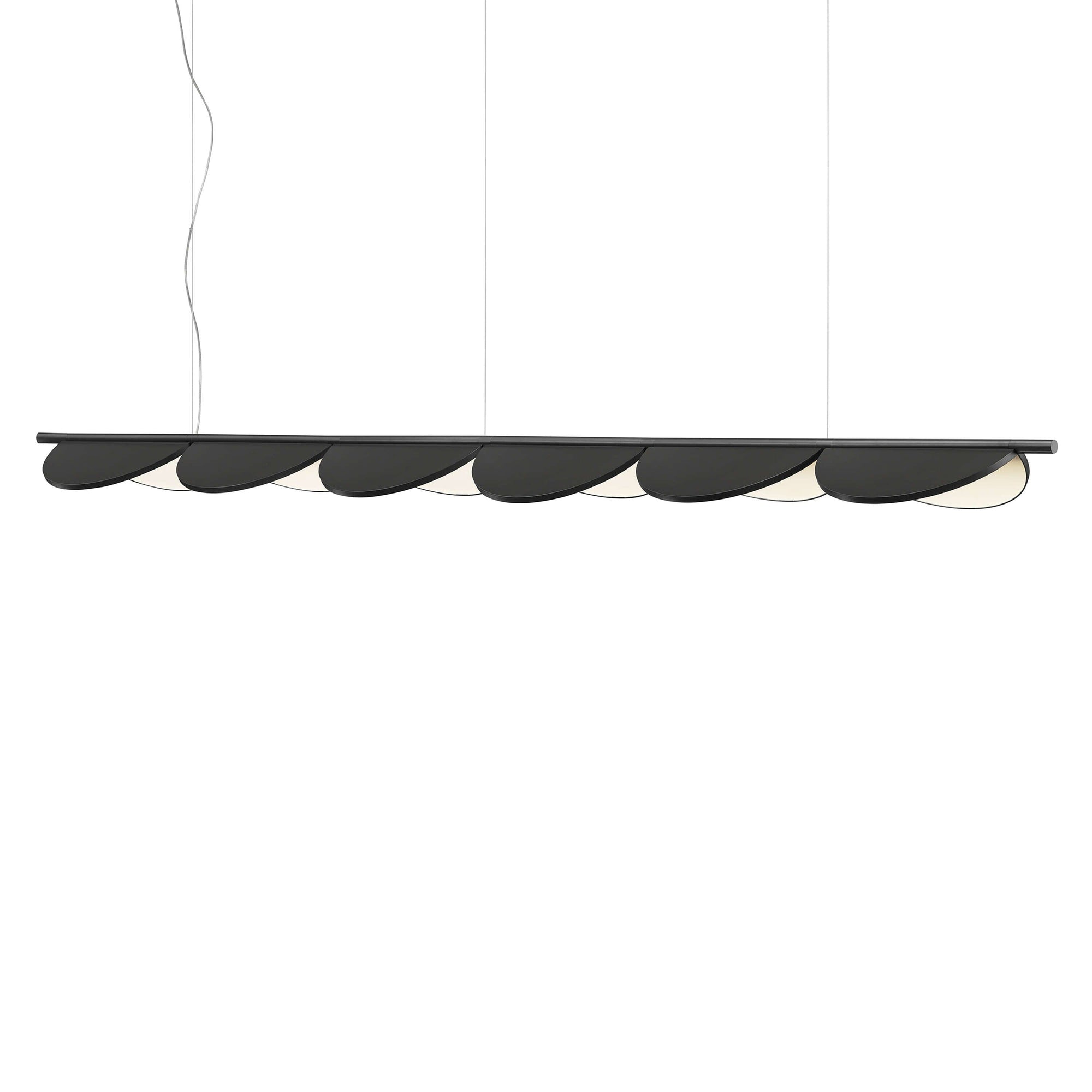 Almendra Linear Pendant Pendant Lights Flos Anthracite 6 With Primer