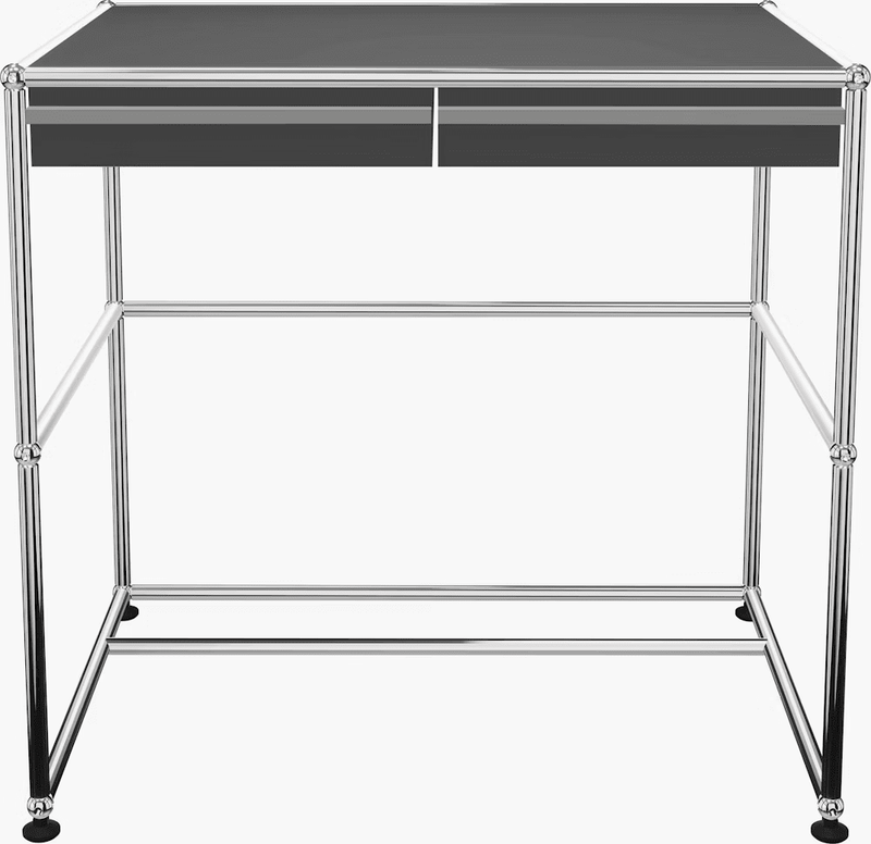 USM Haller Compact Desk Desks USM Anthracite Gray 