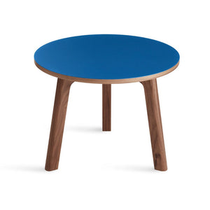 Apt Low Side Table End Tables BluDot Cobalt / Walnut 
