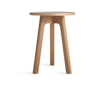 Apt Tall Side Table End Tables BluDot Putty / White Oak 