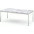 Florence Knoll Rectangular Coffee Table Coffee Tables Knoll polished chrome Arabescato marble, Shiny finish 