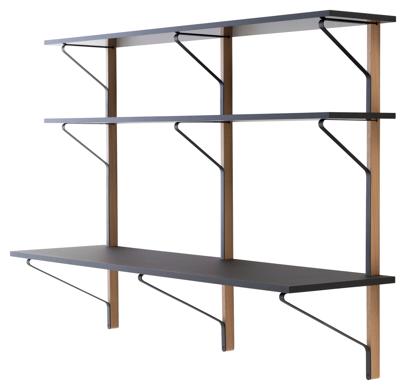 Kaari Wall Shelf with Desk Shelf Artek 